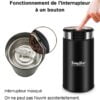Broyeur électrique Multifonction pour céréales noix haricots épices Grains en acier inoxydable
