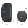 KERUI – sonnette intelligente sans fil imperméable à l’eau, alarme de sécurité à domicile, lumière LED