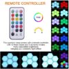 Lampe murale hexagonale LED RGB couleur nid d abeille monter soi m me avec capteur tactile1