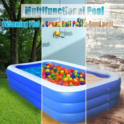 Grande Piscine gonflable Durable Familiale , baignoire à 3 couches