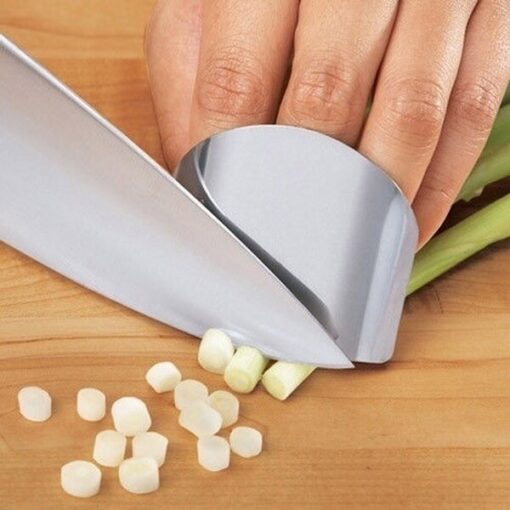 Prot ge doigts Couteau Coupe tranches outil de cuisine en acier inoxydable 3
