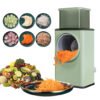 3 en 1 Coupe-légumes circulaire multifonctionnel et robuste, hachoir, râpe, outil de cuisine
