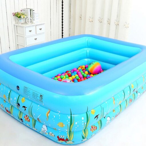 Summer Inflatable Swimming Pool Backyard Inflated Bathtub Garden Kid Bathing Tub 5