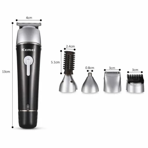 Kemei 10 en 1 Kit de tondeuse électrique pour rasage à cheveux et à barbe