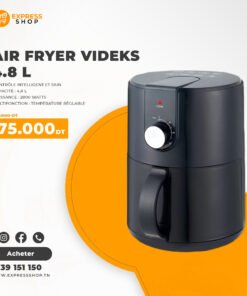 Air Fryer VIDEKS 4.8 L, contrôle Intelligent et sain, sans prise d’huile 2800W (European quality)