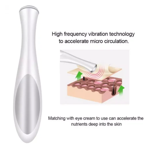 Masseur avec vibration haute fréquence électrique anti-âge, rides, cernes pour visage