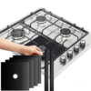Couverture de protection de cuisinière à gaz, Pack de 4/5/8, Réutilisable
