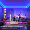 Multifonction 5M Bande lumineuse LED RVB flexible etanche 24 touches télécommande