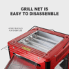 6 en 1 Chauffage électrique BQSCH cinq côtés et barbecue cuisson réglable 2000W