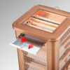 6 en 1 Chauffage électrique BQSCH cinq côtés et barbecue cuisson réglable 2000W