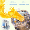 blender Fresh Juice Portable puissante pour jus secoue Smoothies charge sans fil avec six lames