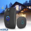 KERUI – sonnette intelligente sans fil imperméable à l’eau, alarme de sécurité à domicile, lumière LED