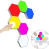 Kit Lumières LED Modulaire, Hexagonale avec 6 Lampes Tactile + Télécommande