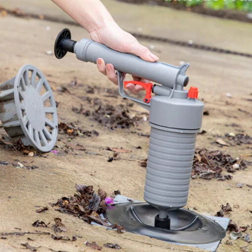 4 en 1 Déboucheur Canalisation à Air Comprimé, Pompe Haute Pression