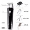 Kemei 10 en 1 Kit de tondeuse électrique pour rasage à cheveux et à barbe