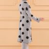 Ensemble de 3 pièces pour femmes gris pointillé en noir
