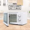 Four à micro-ondes 20L 700 Watt avec 6 niveaux de puissance et une minuterie et réglages de décongélation