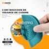 3en1 Bouchon de vidange de cuisine Multifonction filtre Anti-blocage pour lavabo de salle de bain