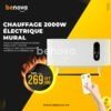 Chauffage électrique mural multifonctionnel 2000W pour la maison étanche rapide chaud pour l'hiver
