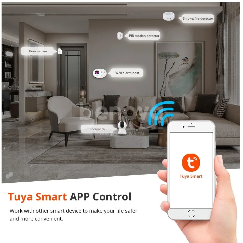 Système d'alarme de sécurité Tuya Smart WIFI GSM