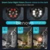 KERUI – Caméra de Surveillance extérieure PTZ IP WIFI HD 3MP/1080P sans fil avec fonction de Rotation détection de mouvement et alerte