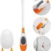 Brosse de toilette en silicone en forme de canard avec support pour salle de bain et toilettes
