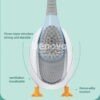 Brosse de toilette en silicone en forme de canard avec support pour salle de bain et toilettes