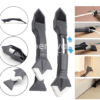Kit d’outils de calfeutrage 3 en 1 avec 5 outils de finition de calfeutrage en silicone