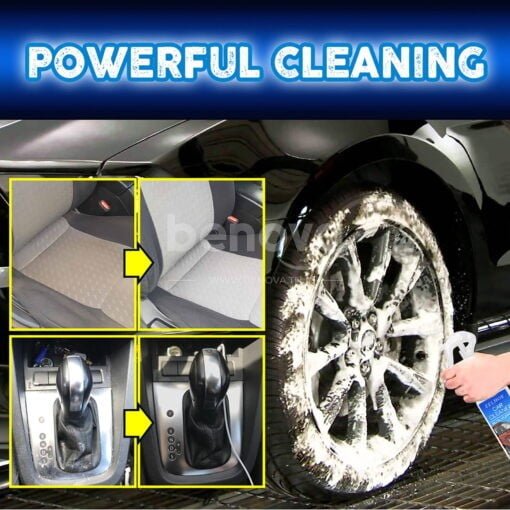 Nettoyant à bulles tout-en-un et revêtement Anti-dommage  pour voiture multifonctionnel et puissant (200 ml)