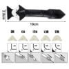 Kit d’outils de calfeutrage 3 en 1 avec 5 outils de finition de calfeutrage en silicone