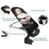4en1 Chaise à bascule pour bébé, Lit pliable confortable, berceau inclinable jusqu'à 3 ans