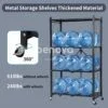 Étagère de rangement pliable à 4/5 niveaux, Multifonctionnel et sans installation - Tenir 300kg - Étagère noir 4 niveaux