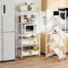Étagère de rangement pliable à 4/5 niveaux, Multifonctionnel et sans installation - Tenir 300kg