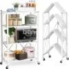 Étagère de rangement pliable à 4/5 niveaux, Multifonctionnel et sans installation - Tenir 300kg