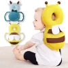 2en1 Coussin anti-chute et Protège-tête et dos de bébé respirant avec Dessin Animé Réglable