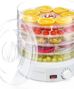Déshydrateur d'aliments électrique à 5 plateaux avec minuterie et contrôle de la température