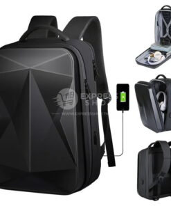 Nexus - Sac à dos pour ordinateur portable à coque rigide avec port USB pour, l'école,voyage antivol