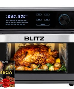 BLITZ MEGA Air Fryer et Four 15 Litres Avec 22 Programmes Intelligents et Puissance de 2600W (USA Quality)