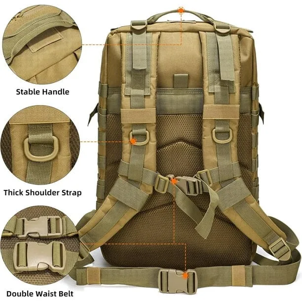 Atlas – Sac à dos extra-large 45 L - Durable et confortable voyages, randonnée, l'alpinisme sports