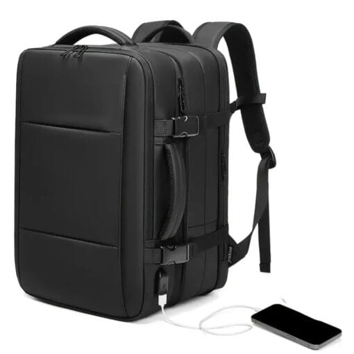 Helix– Sac À Dos De Ordinateur Voyage 45L Professionnel Extensible et Étanche Avec USB