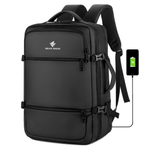 Guardian BearBags® – Sac À Dos 4-En-1 Étanche Pour Ordinateur Portable Avec Chargement USB Pour Voyage