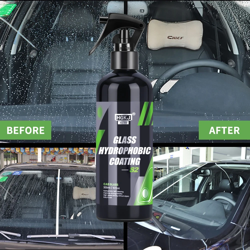 HGKJ® S2 - Revêtement Nano protecteur céramique nano-hydrophobe Vision claire pour Pare-Brise anti-pluie