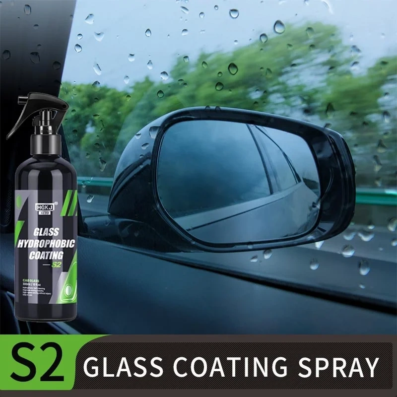 HGKJ® S2 - Revêtement Nano protecteur céramique nano-hydrophobe Vision claire pour Pare-Brise anti-pluie