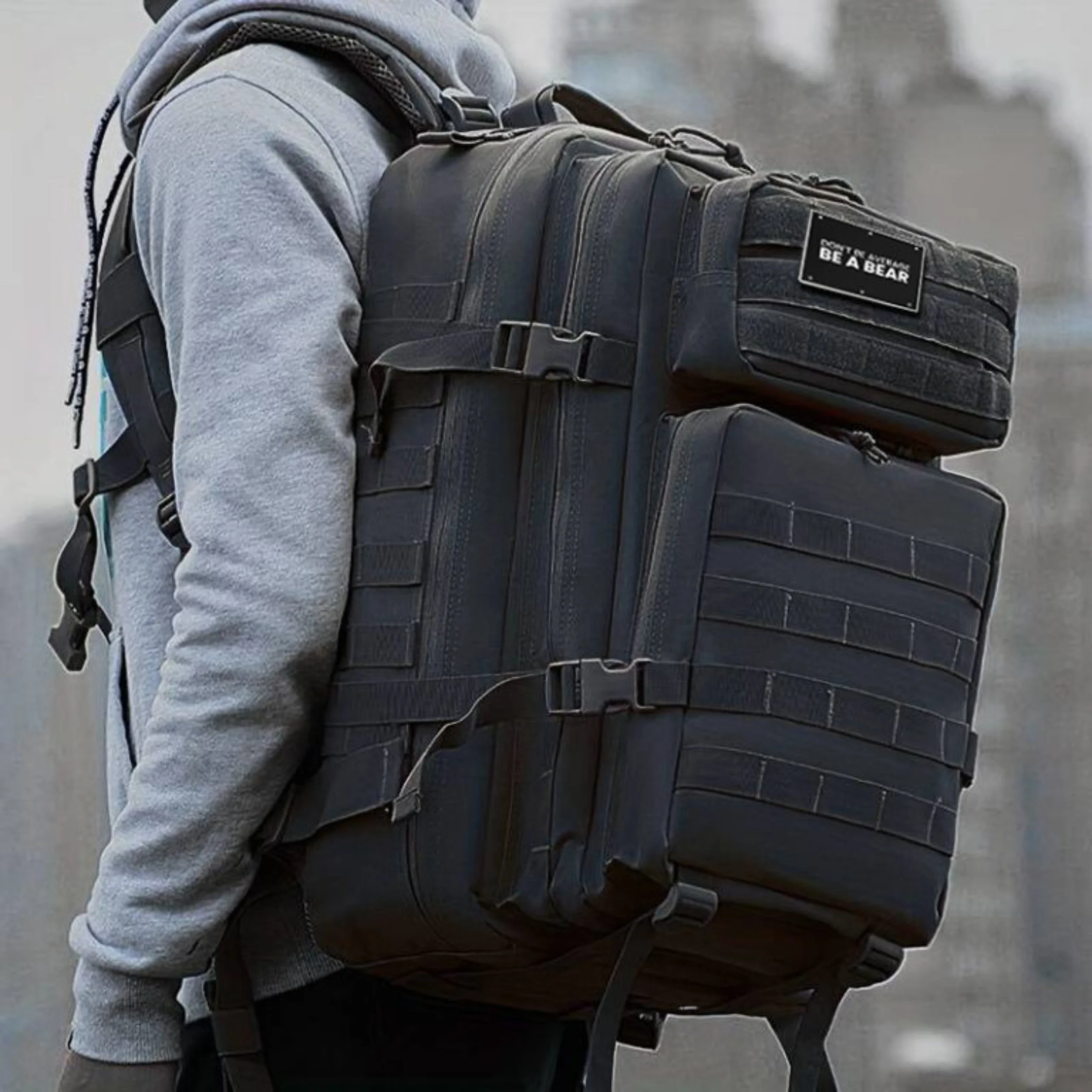 Sparta BearBags – Sac À Dos De Camping Et Randonnée Tactique 45L Avec Grande Capacité Et Absorption Des Chocs