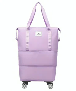 Converta BearBags® – 4en1 Sac De Voyage À Roulettes amovibles Unisexe Ultra-Léger Et Extensible Imperméable - Converta-violet