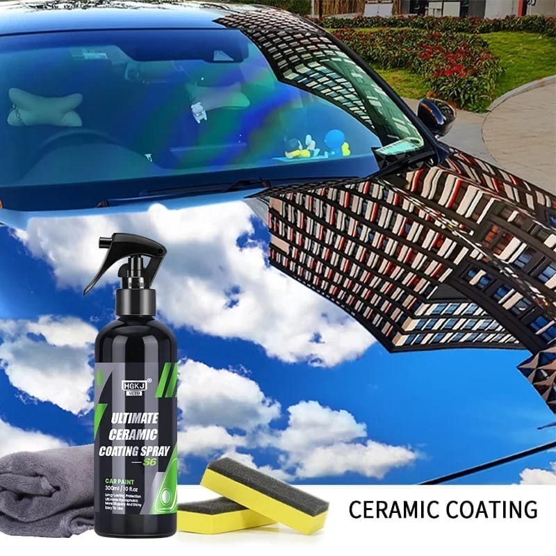 HGKJ® S6 - Revêtement céramique rapide - Nano Crystal Hydrophobe imperméable pour voiture contre la rouille, rayures