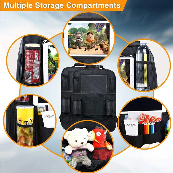 Organisateur de Siège Voiture Multi-Poche Avec Porte-Tablette Et Espaces de Stockage Multiples
