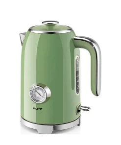 Blitz® - Bouilloire Électrique Rétro En Acier Inoxydable À Ébullition Rapide De 2200 W Et Capacité De 1,7L - Bouilloire ‎Vert Vintage