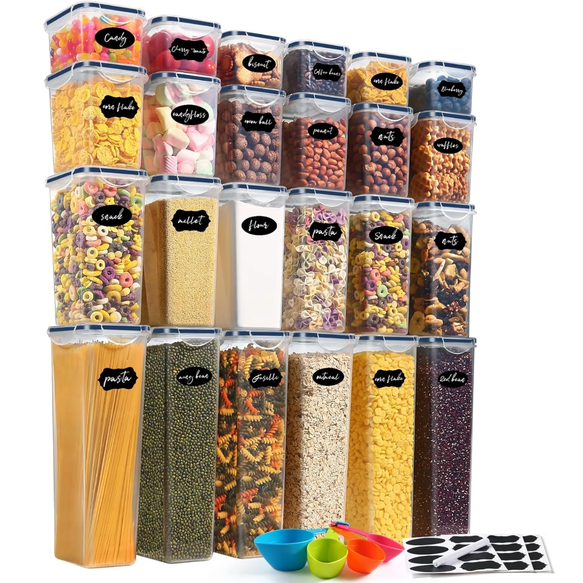 Blitz® - Ensemble de 30 Boîtes De Conservation Hermétiques Alimentaires Sans BPA Pour Un Rangement Idéal ( 15 Boites + 15 couvercles )