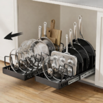 BNBR-12- 4en1 Organisateur Coulissante en INOX avec 8 séparateurs réglables